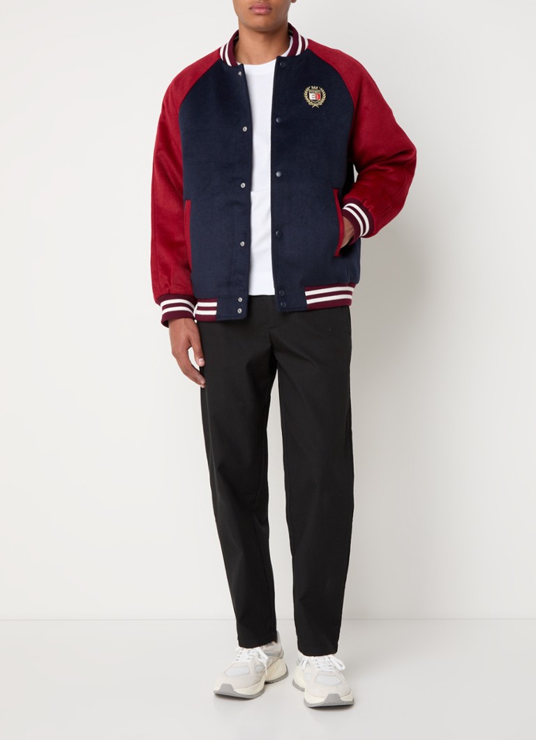 Μπουφάν μπέιζμπολ Tommy Hilfiger Wool Blend με πλαϊνές τσέπες