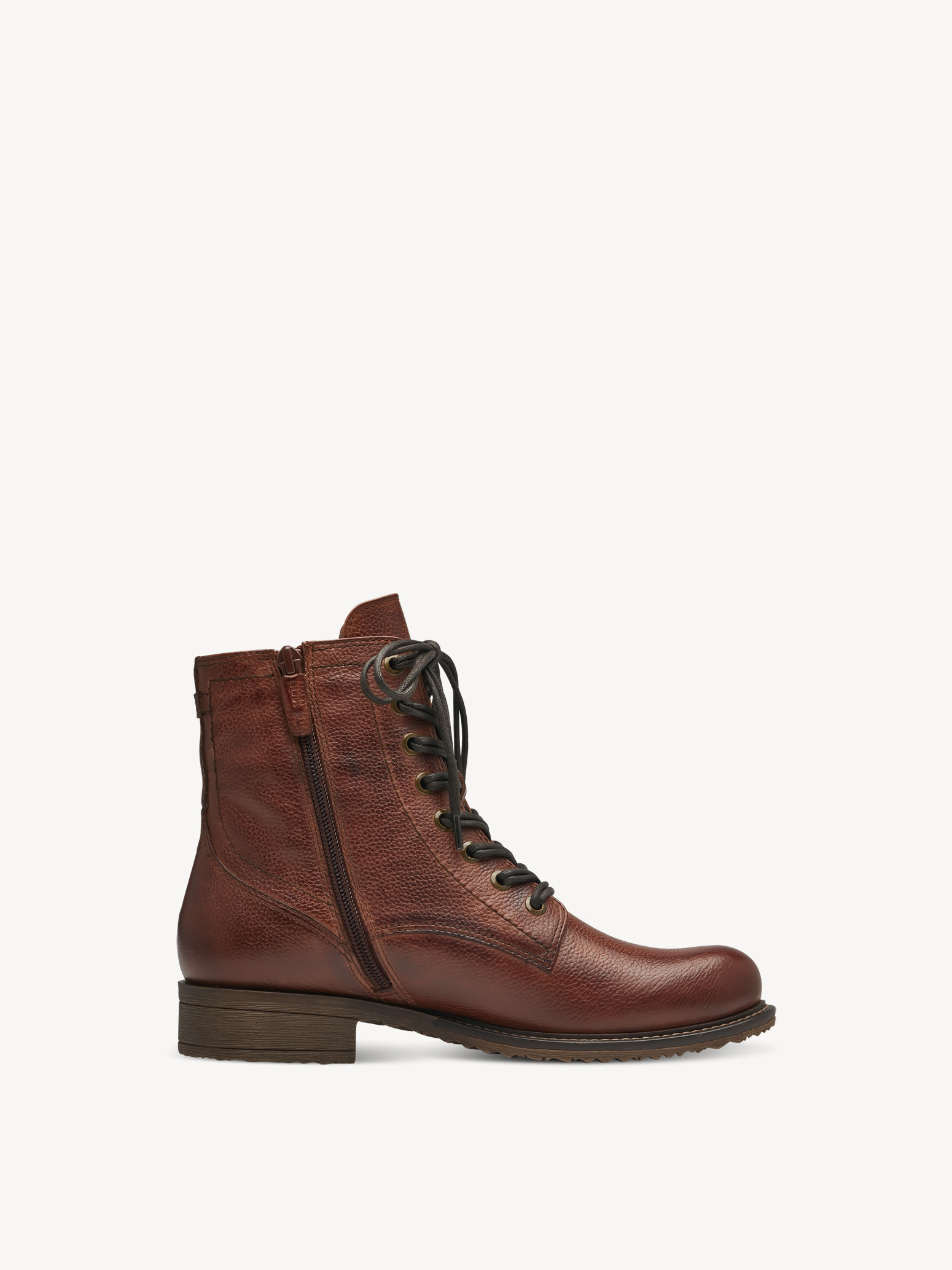 Bottine en cuir - marron