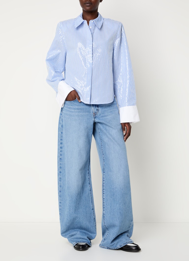 Bluza Essentiel Antwerp Giuliano s jastučićima za ramena i šljokicama