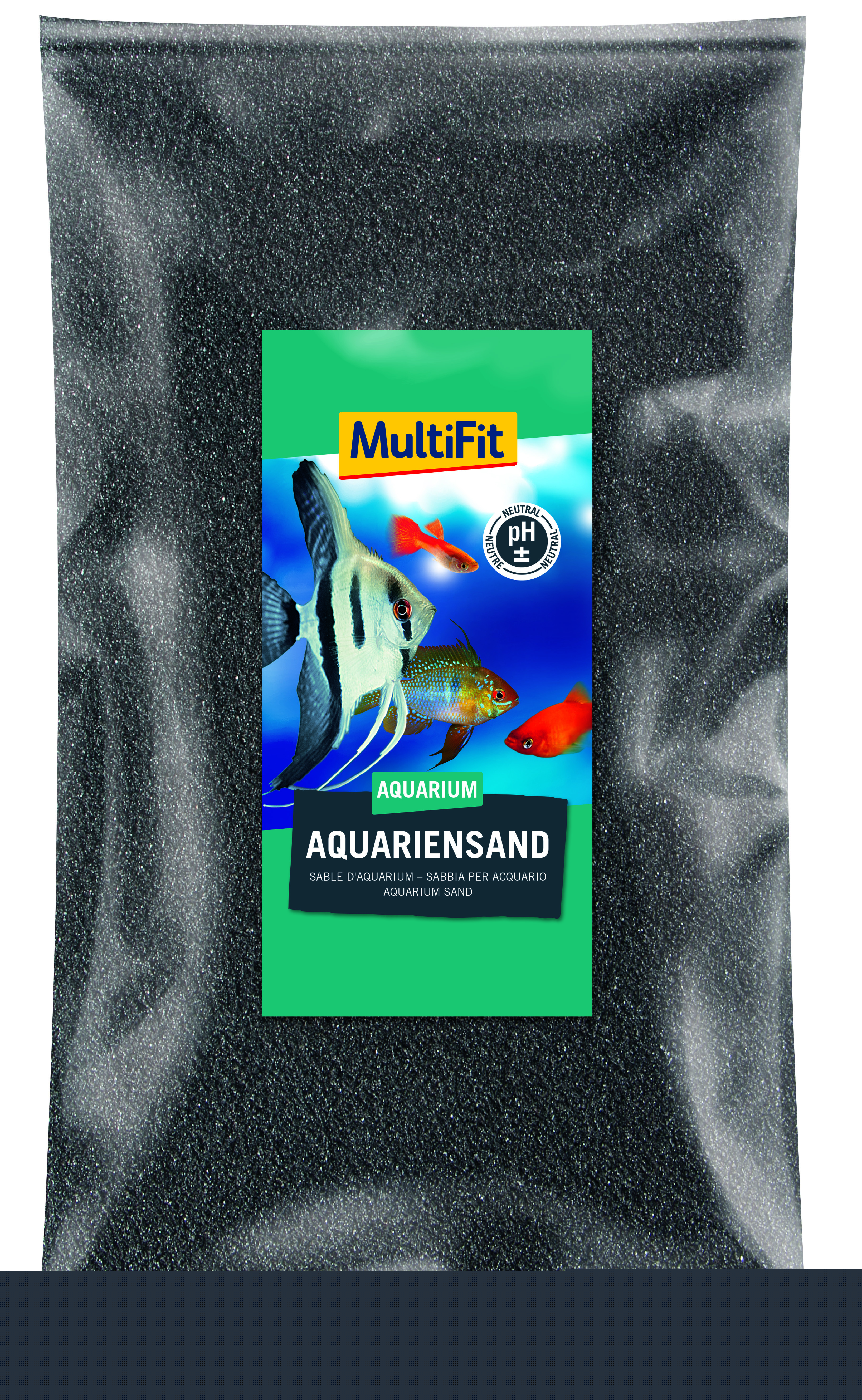 MultiFit Bodengrund MultiFit Aquariensand schwarz 0,5 - 0,6mm 5 kg