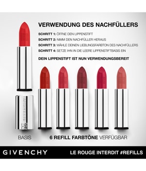 GIVENCHY Le Rouge Interdit Intense Silk Refill Lippenstift-3.4 g