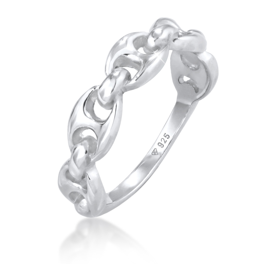 Elli Elli Bague Bague pour dames Maritime Ship Anchor Design Trend en argent sterling  Bague