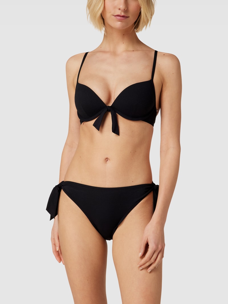 Bikini-Oberteil mit vorgeformten Cups Modell 'RCS pad.plunge' in schwarz