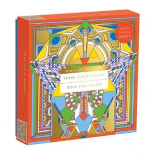 Frank Lloyd Wright Imperial Hotel Peacock Rug Foil Puzzle (500 Teile)