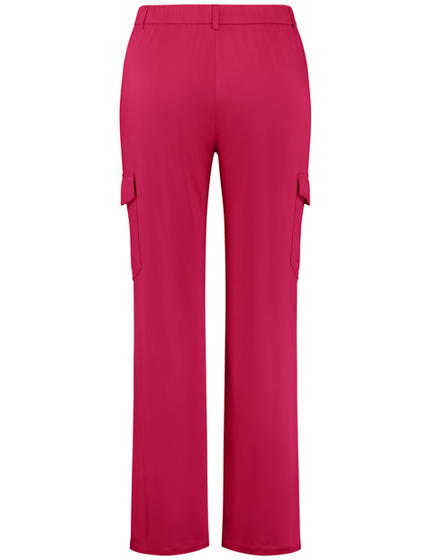 Cargohose aus elastischem Satin
