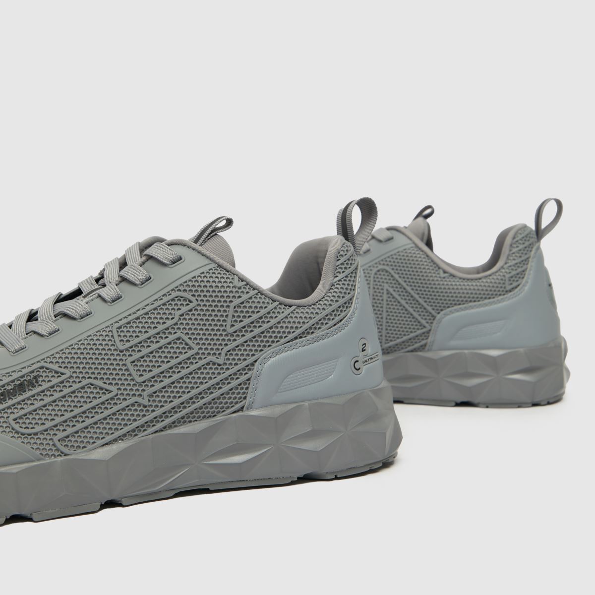 EA7 Emporio Armani – Ultimate C2 Kombat – Ljusgrå sneakers