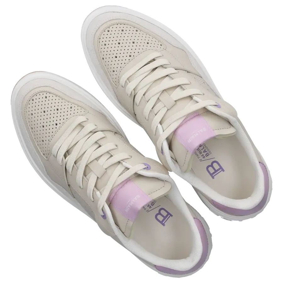 Balmain - Sneaker low B-COURT FLIP Kalbsleder - beige