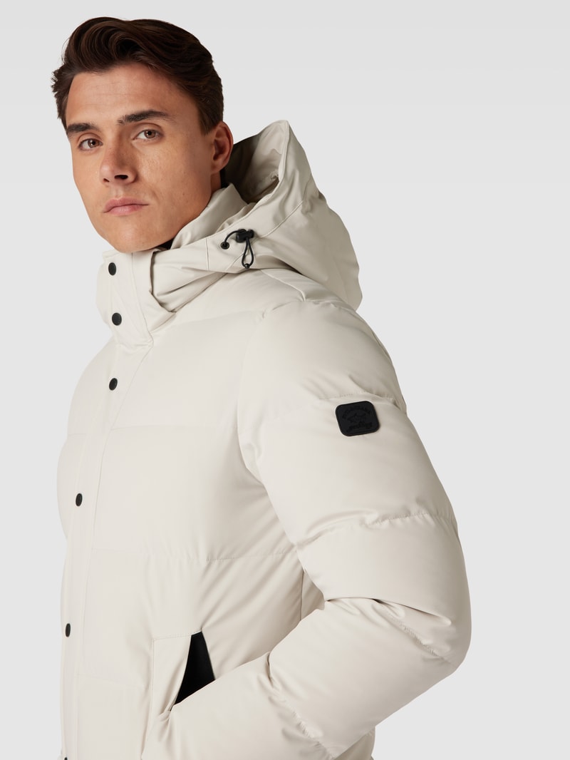 Steppjacke mit Steppnähten in offwhite