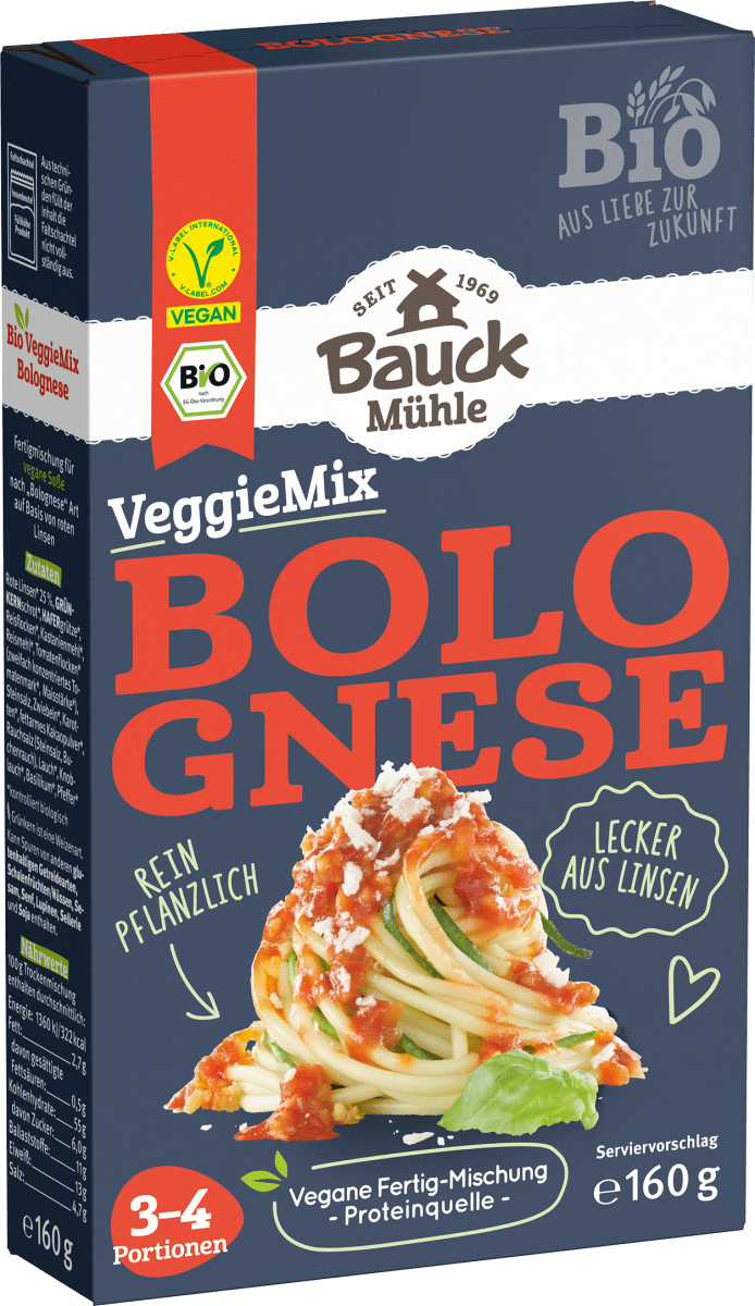 Fertigmischung, VeggieMix Bolognese, 160 g