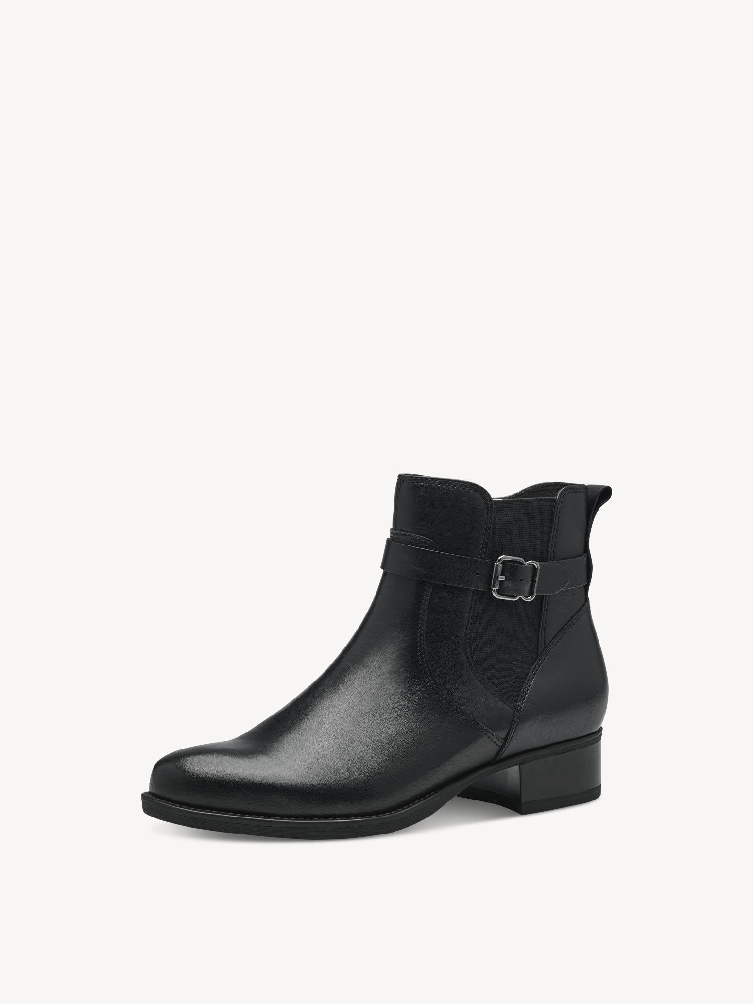 Bottine Chelsea en cuir - noir