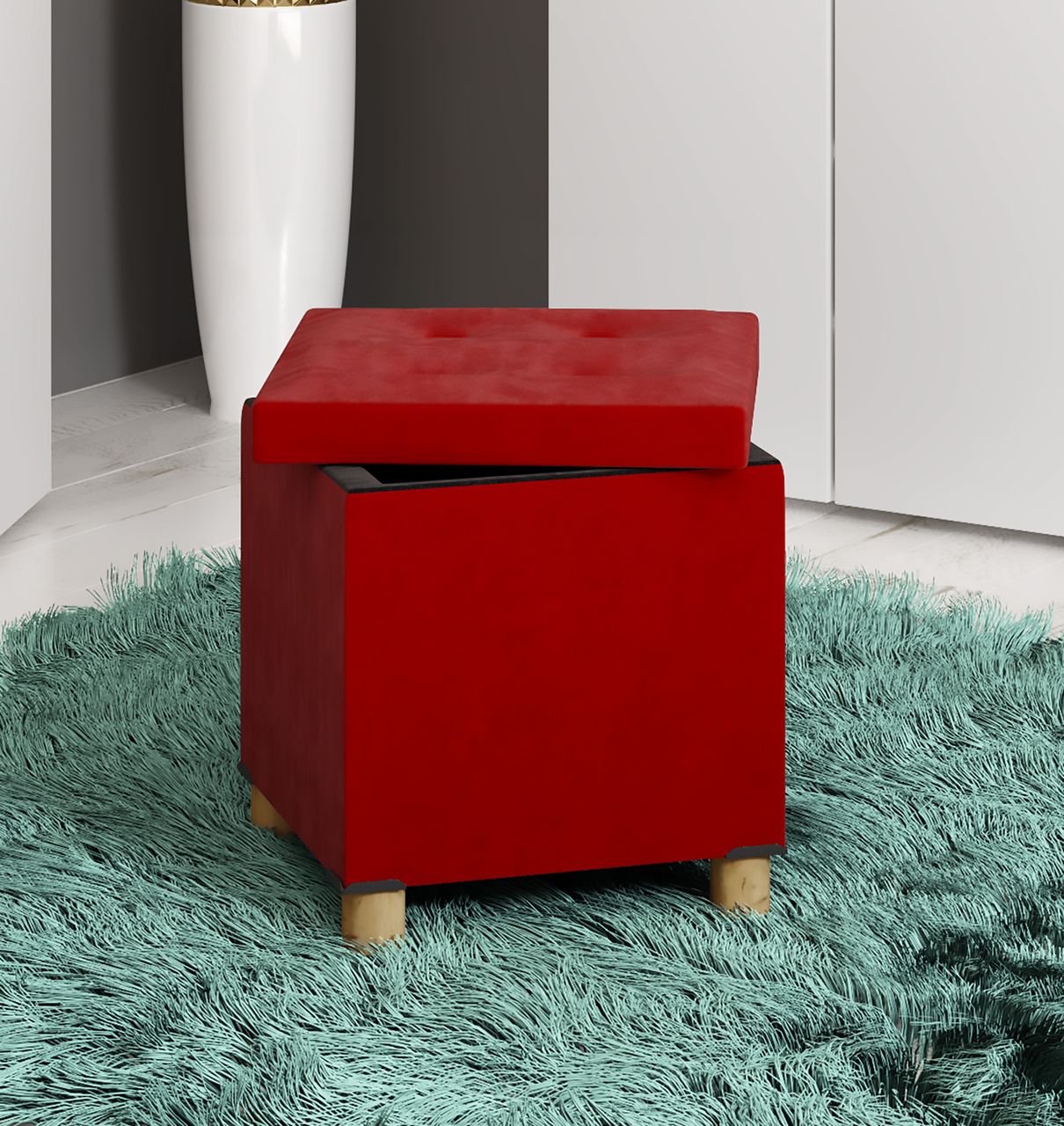 VCM Hocker Sizos M rot