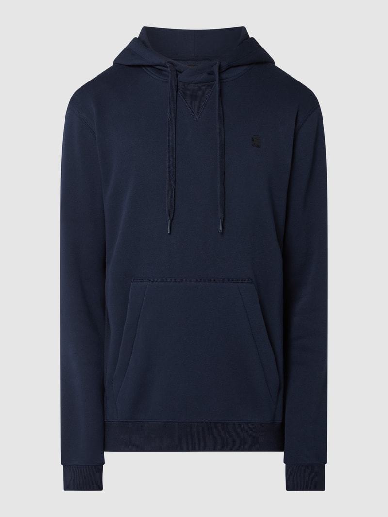 Hoodie mit Känguru-Tasche in marineblau