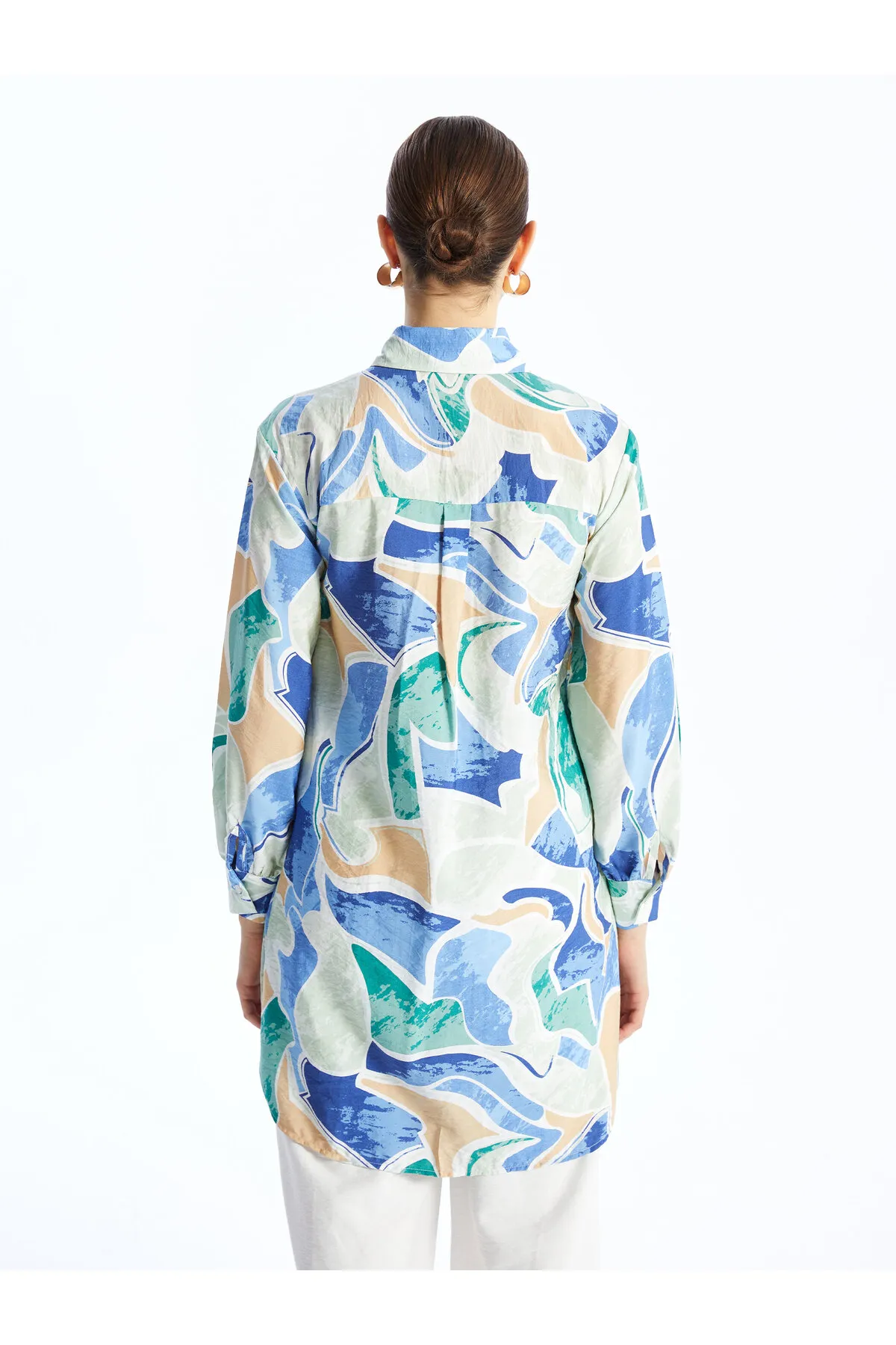 LC Waikiki  Gemusterte Langarm Damen Shirt Tunika