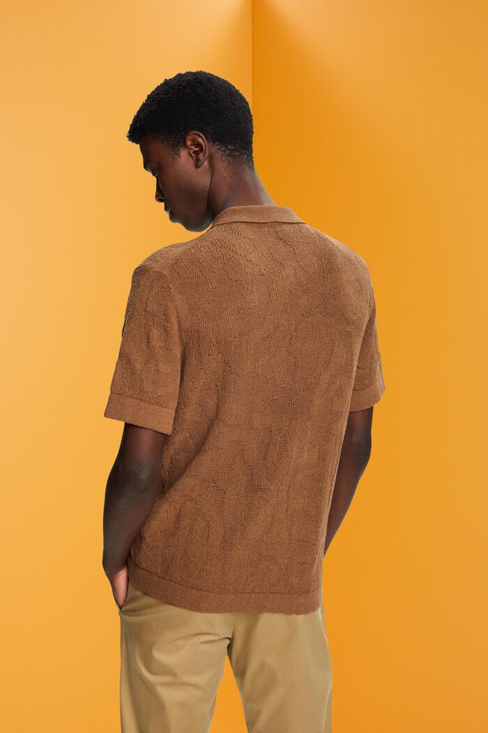 Poloshirt aus Bouclé