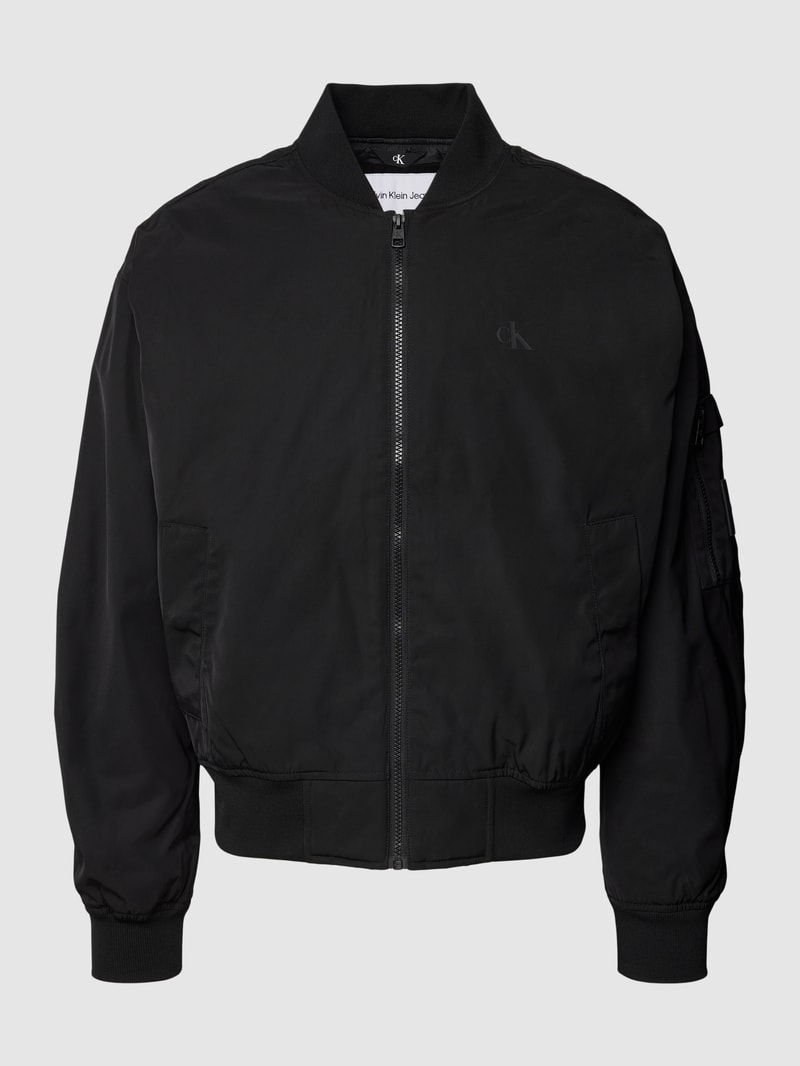 Bomberjacke mit Reißverschluss in black