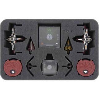 Feldherr Schaumstoffeinlage für X-Wing: Arc-170 + Delta-7 Aethersprite + V-19 Torrent