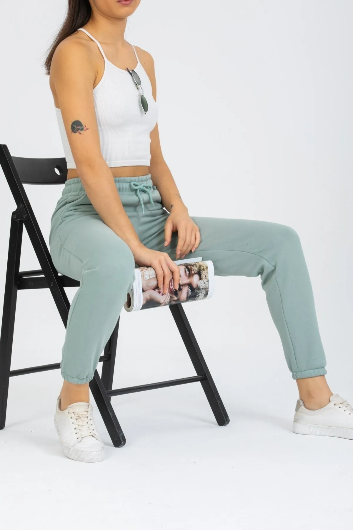 Deafox  Jogginghose - Grün - Slim