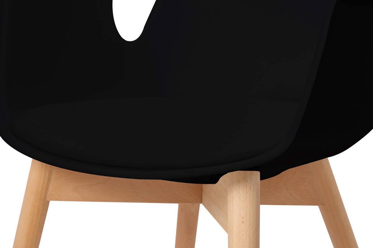 Kayoom Stuhl Chaplin 110 2er-Set Schwarz