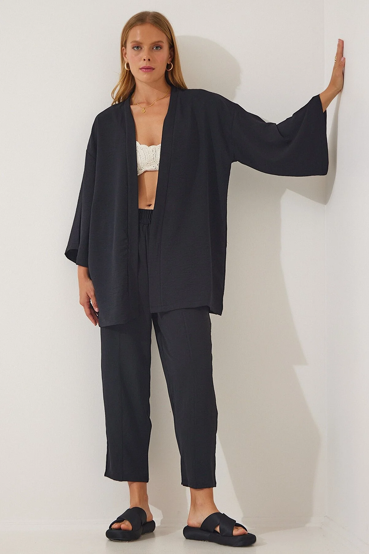 Happiness İstanbul  Zweiteiler - Schwarz - Oversized
