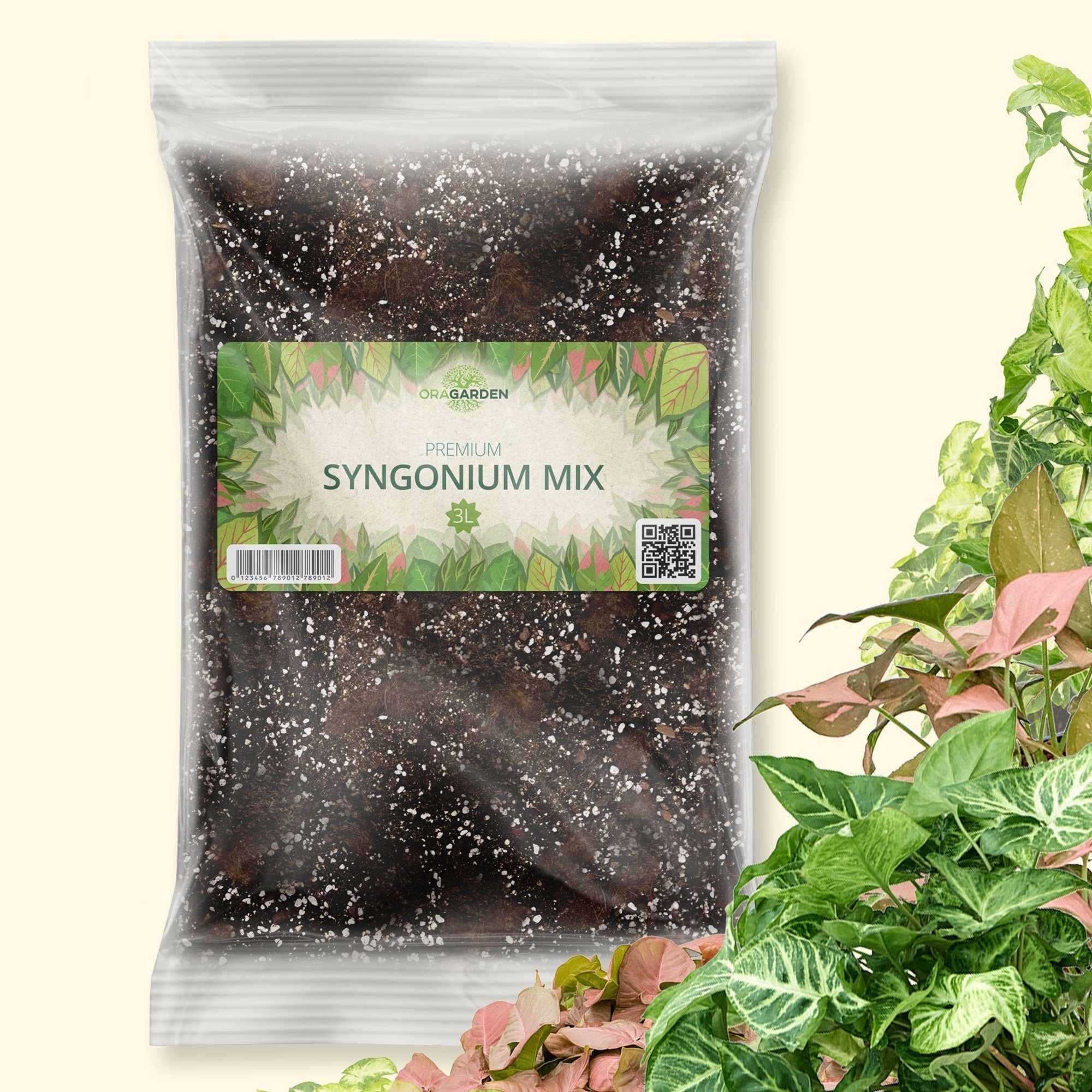 OraGarden Spezialerde Premium Syngonium-Erde, klimafreundlich, torffrei