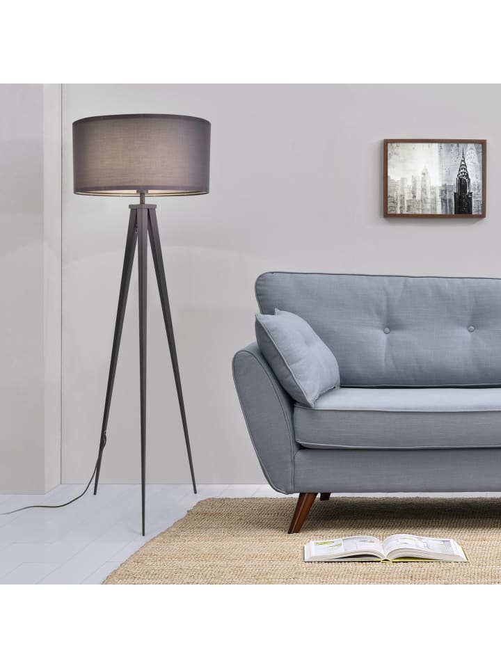lux.pro Stehleuchten Faro in Grau (H)153cm (D)50cm günstig kaufen onesize