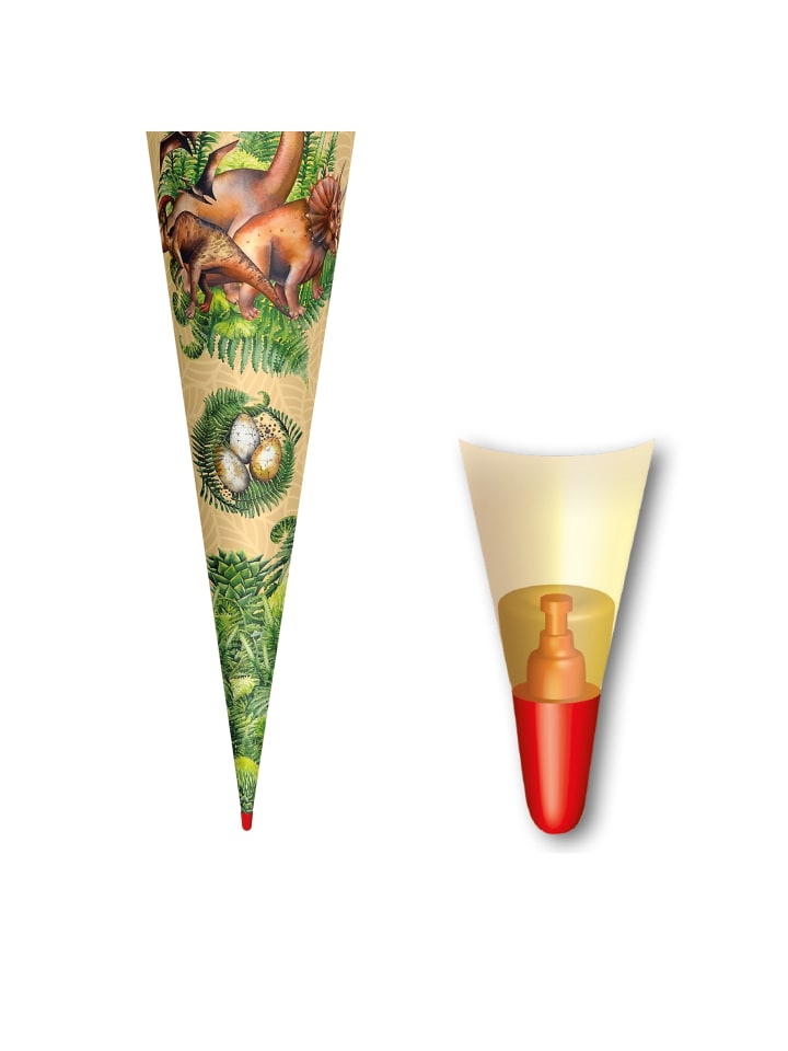 ROTH Schultüte groß Veganosaurus 70 cm in Grün günstig kaufen onesize