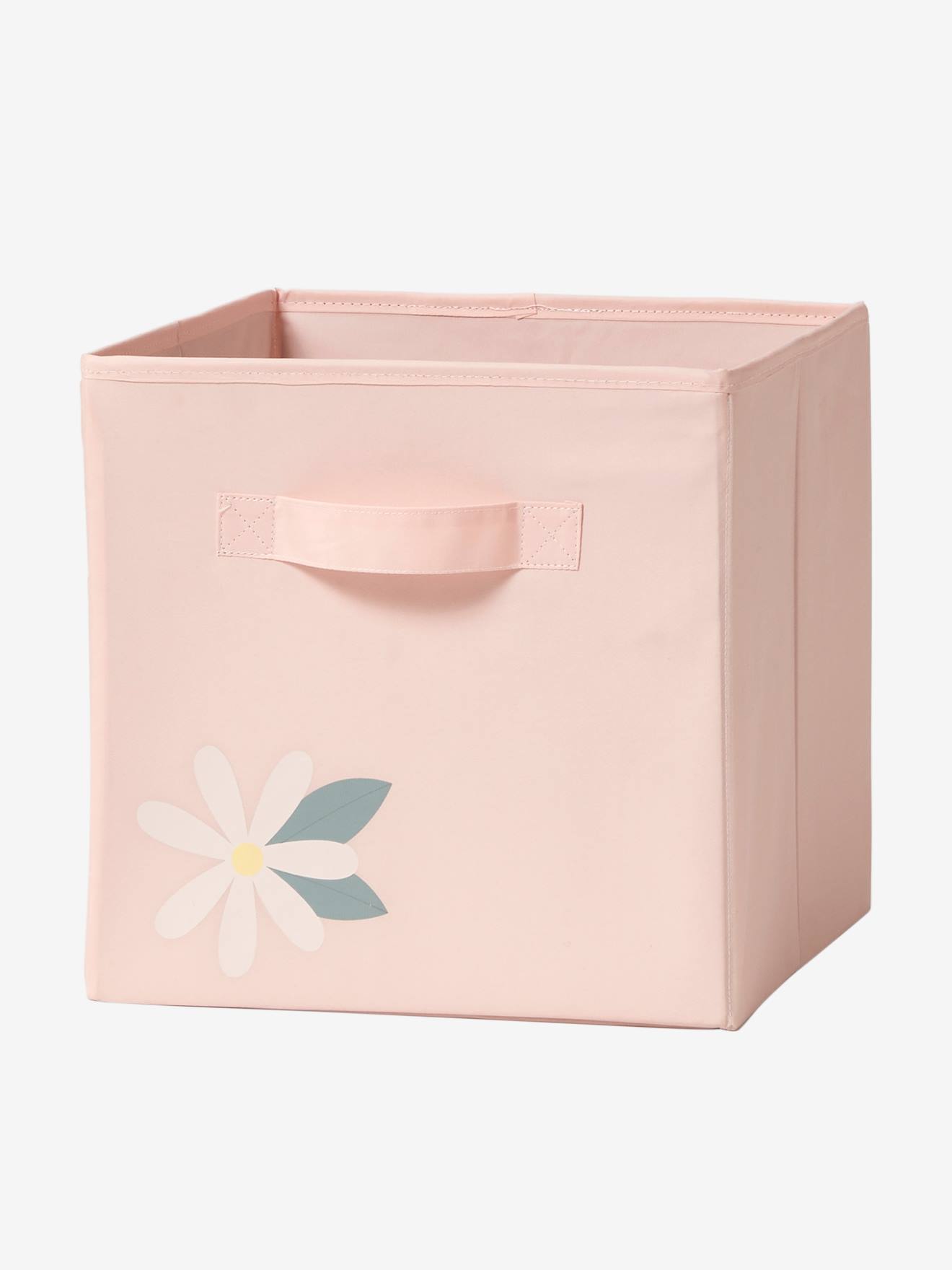 Lot de 3 bacs de rangement Champêtre blanc imprimé