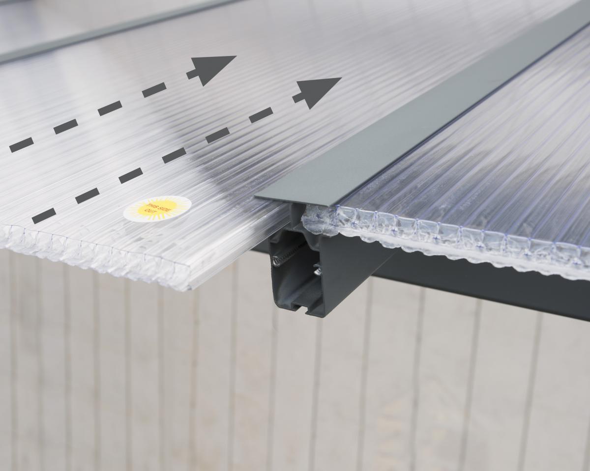 Canopia by Palram Patio Cover Olympia 3X6.1 Grau Terrassenüberdachung