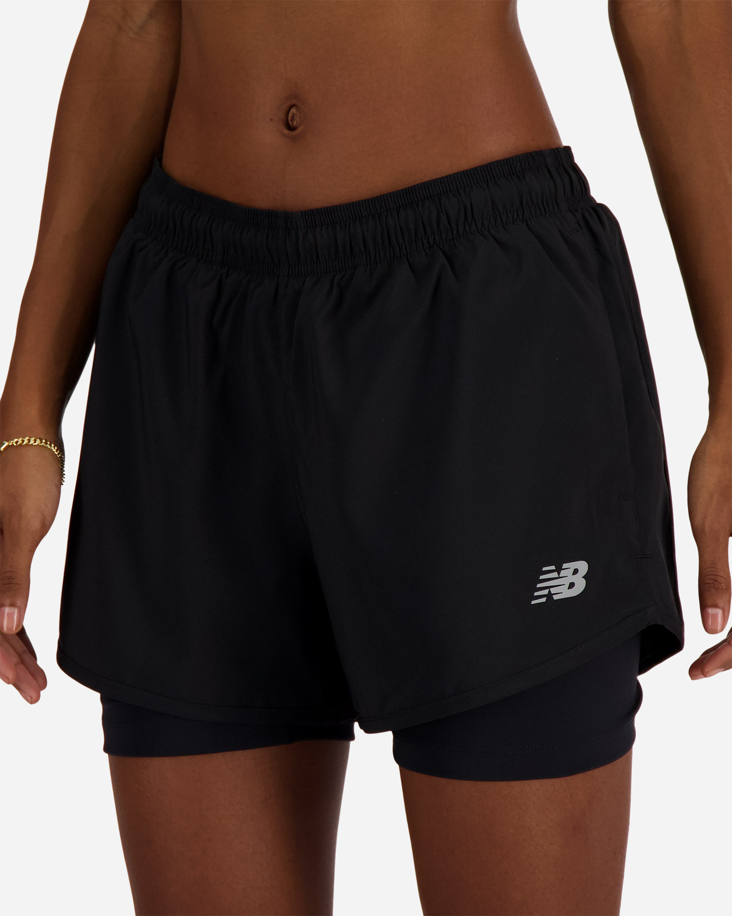 Krátke bežecké topánky New Balance Sport Essential 2v1 W WS41225BK