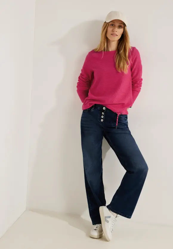 CECIL Struktur Langarmshirt