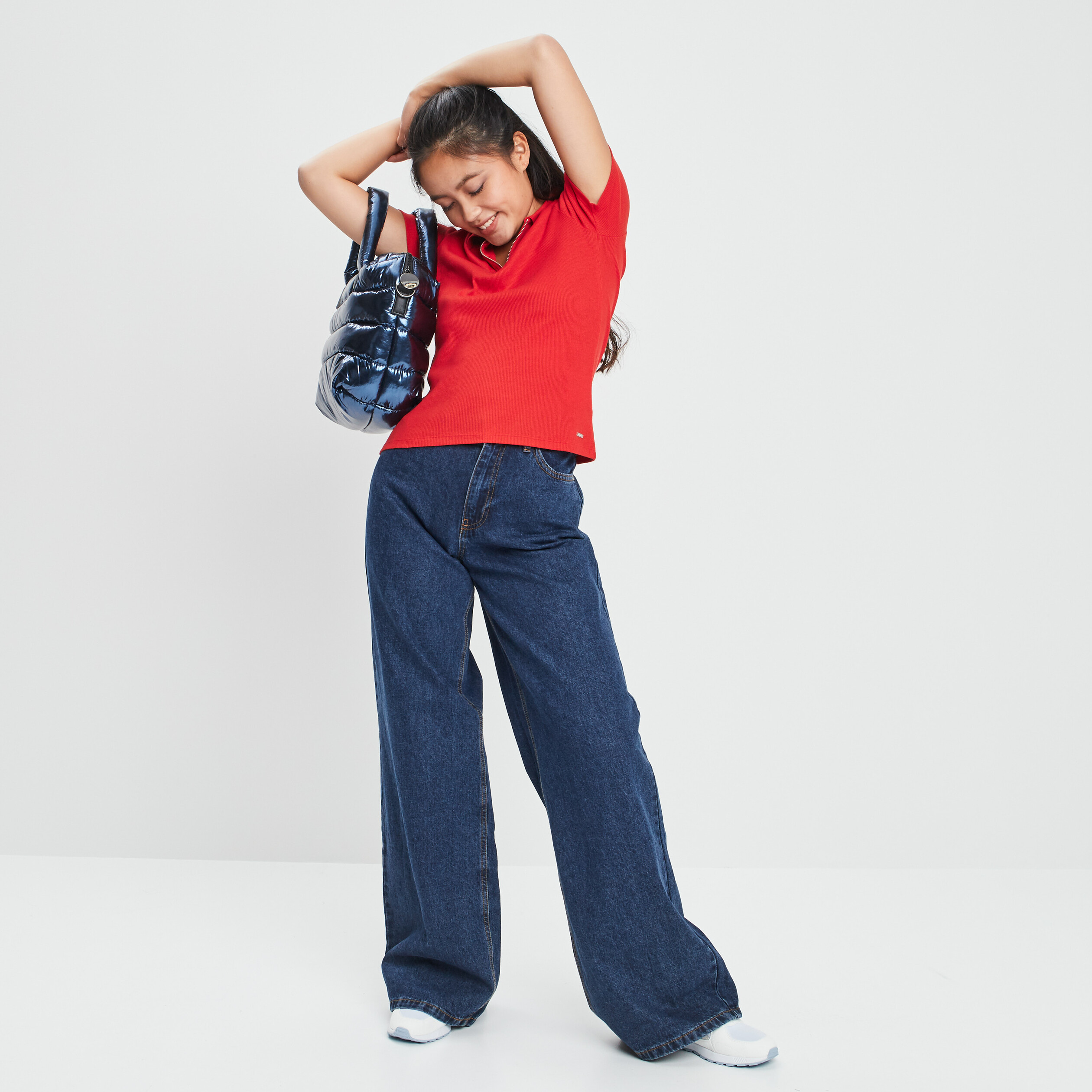 Jeans large taille standard denim stone femme | La Halle