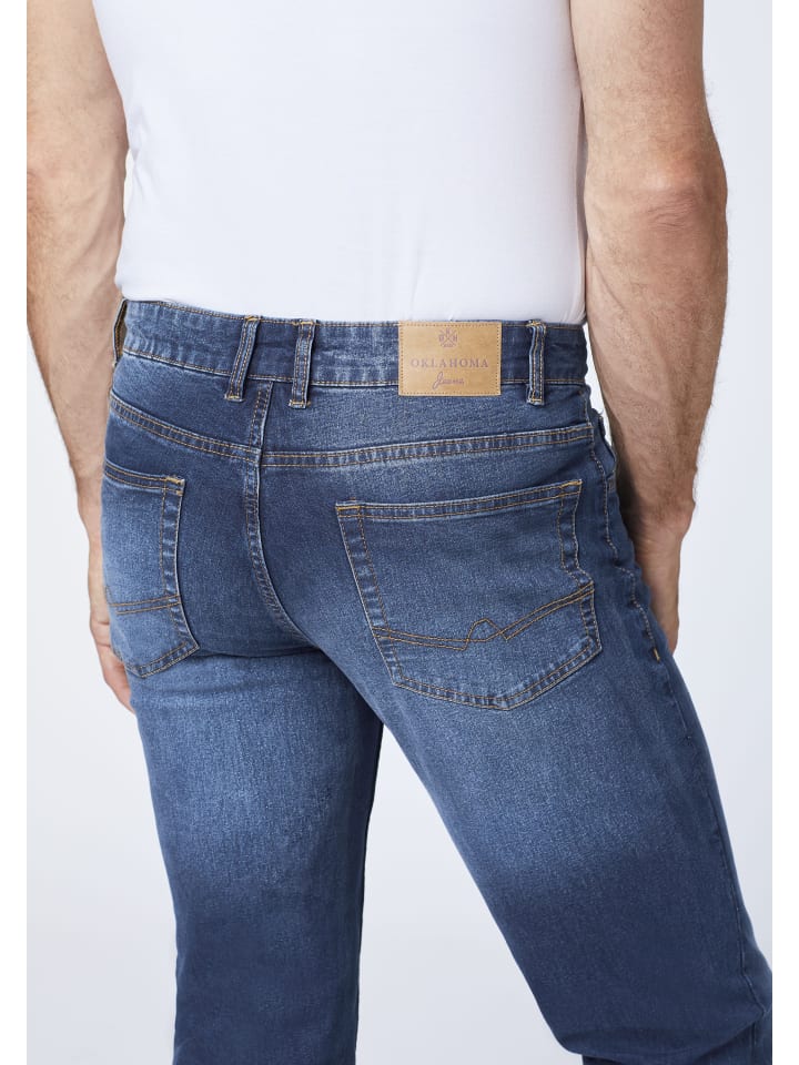 Oklahoma Jeans Jeans in Blau günstig kaufen