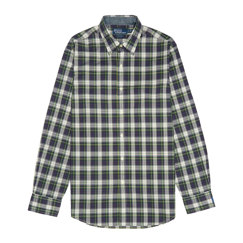 Polo Ralph Lauren Washed Poplin-Lsl-Sps green/yel low multi
