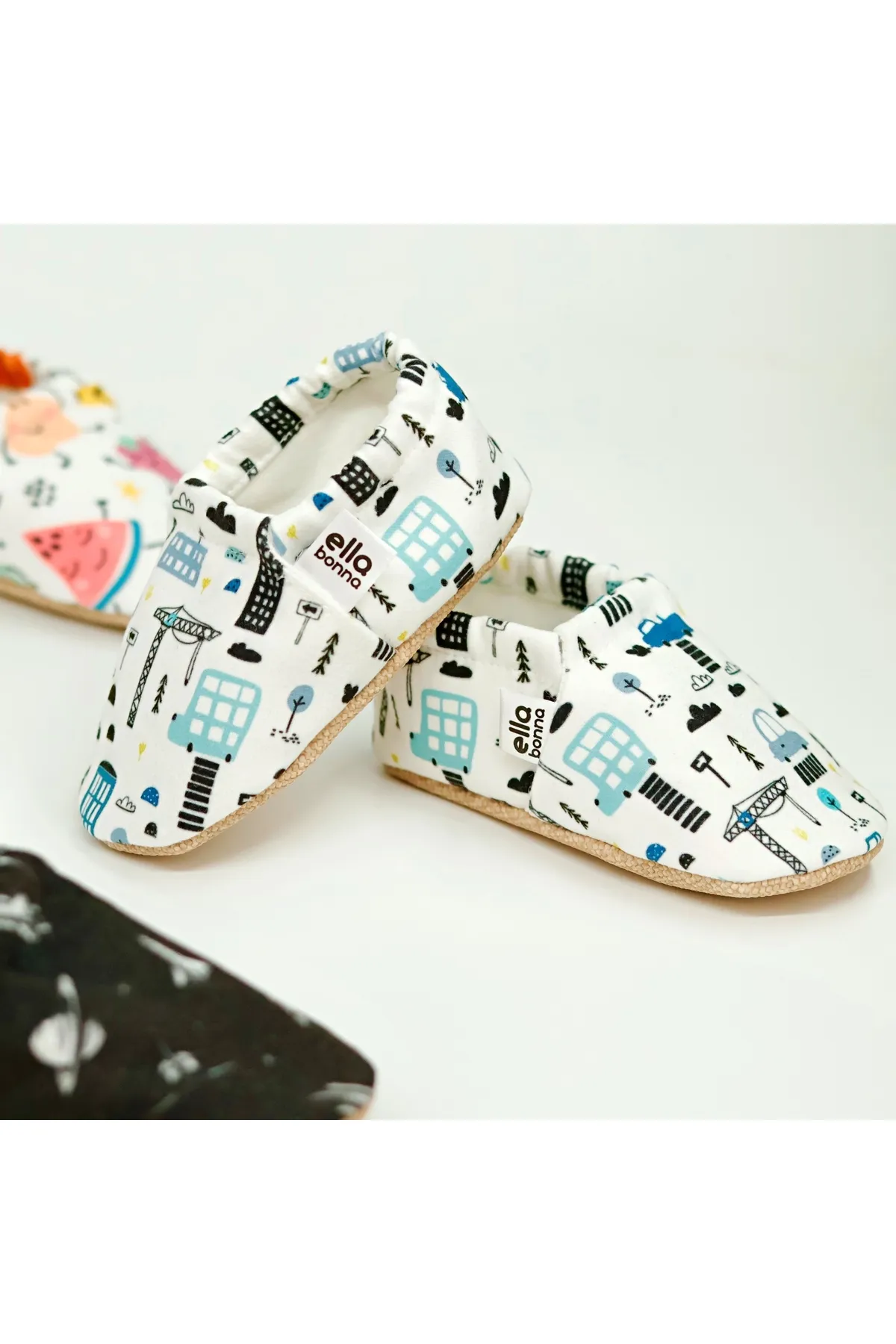 Ella Bonna  Anti-Rutsch-Sohle, City Life Baby-Schuhe, Heimstiefel, Hausschuhe, Kinderzimmer-Schuhe, Hausschuhe