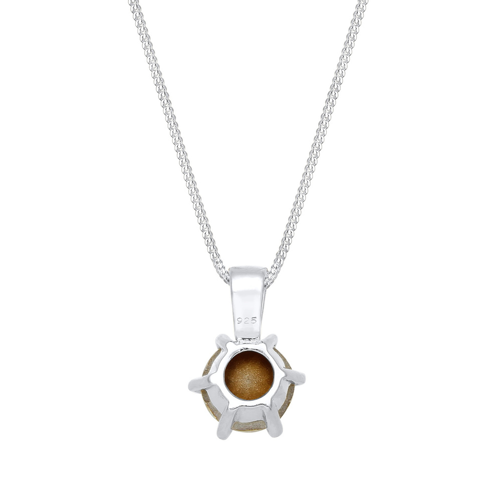 Elli Elli Collier Femmes Char Solitaire Étincelant avec Cristal en Argent Sterling 925 collier