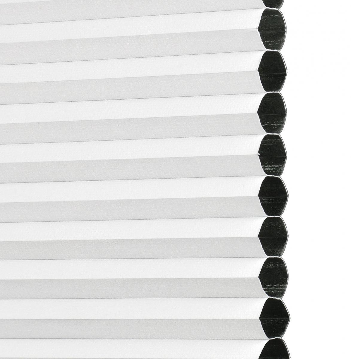 Bella Casa Klemmfix Thermo-Plissee verspannt, Verdunklung, 60 x 130 cm (Breite x Höhe), weiß