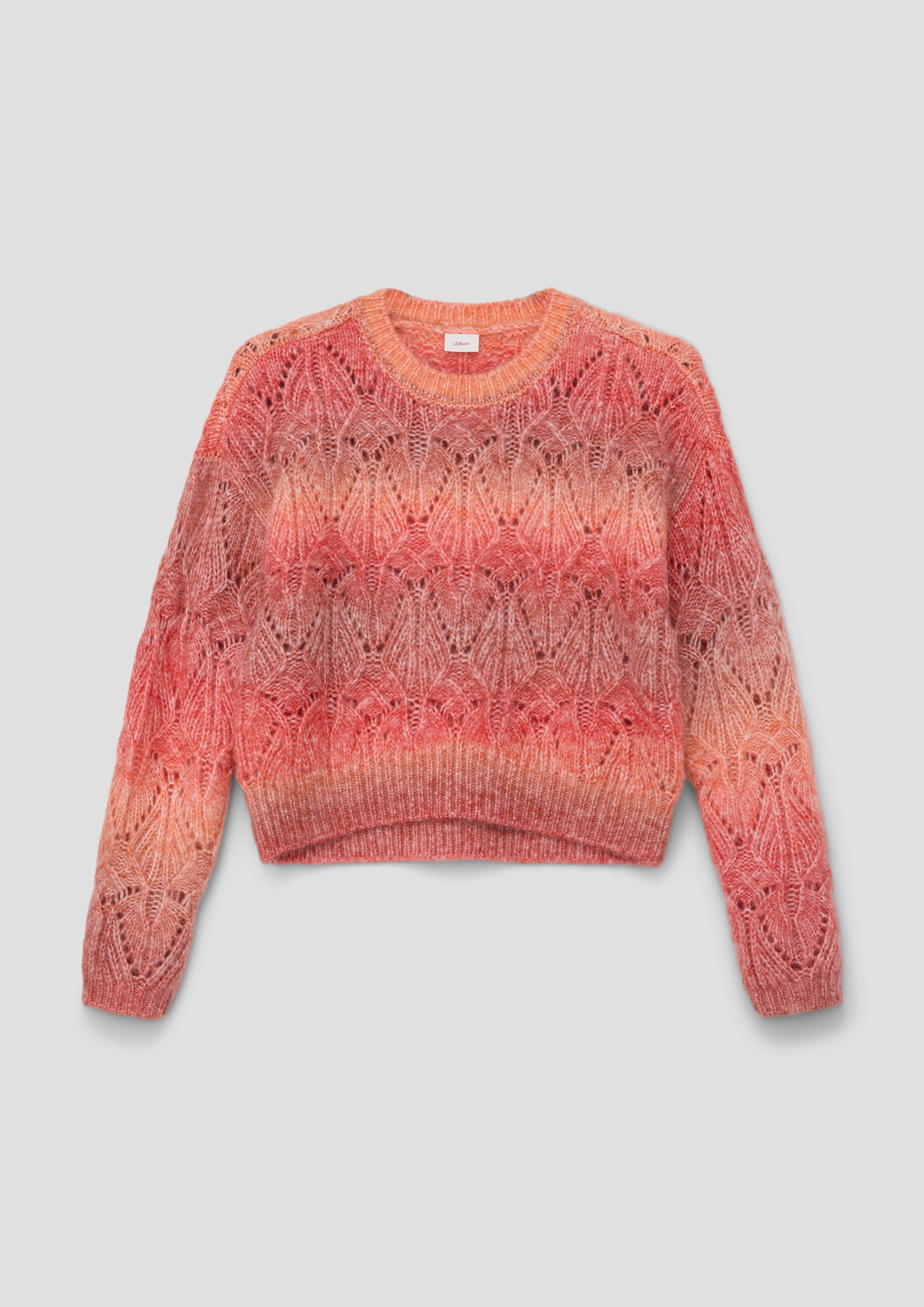 Strickpullover mit Ajourmuster  2134004-27X5