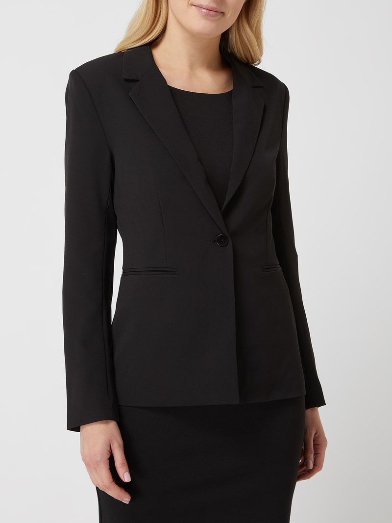 Blazer aus Krepp Modell 'Lexi' in schwarz