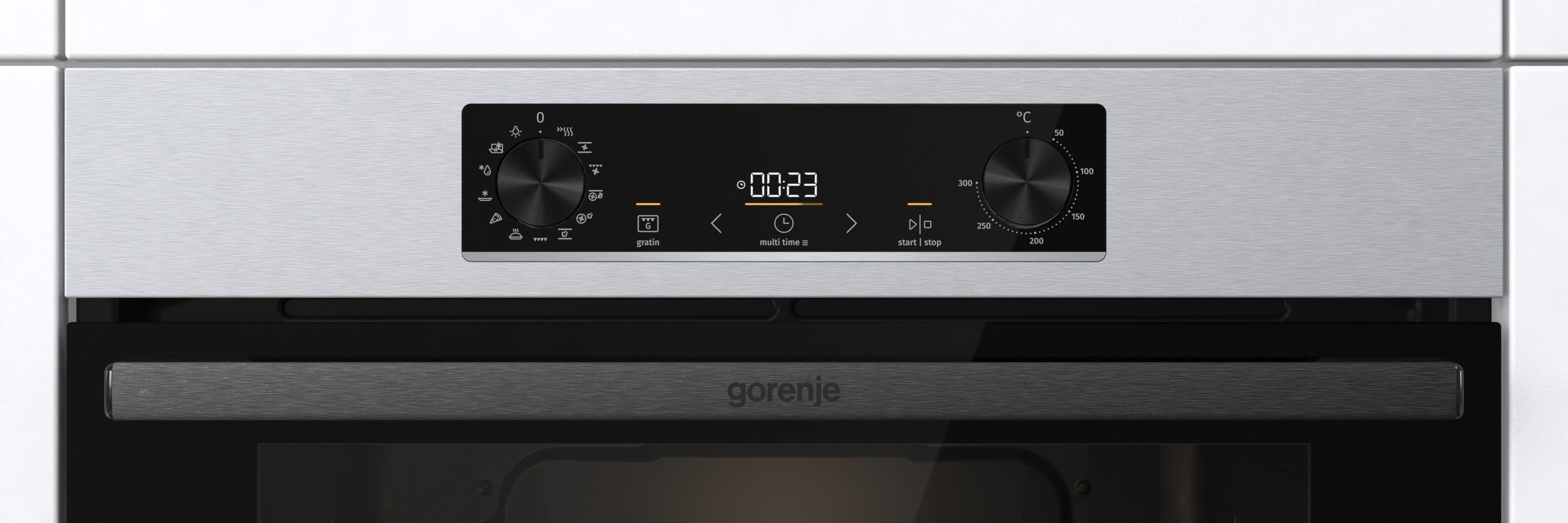 GORENJE Backofen-Set Pacific Backofen-Set Basic Induktion 2021, mit 1-fach-Teleskopauszug, Aqua Clean, AirFry Backofen & Induktionskochfeld