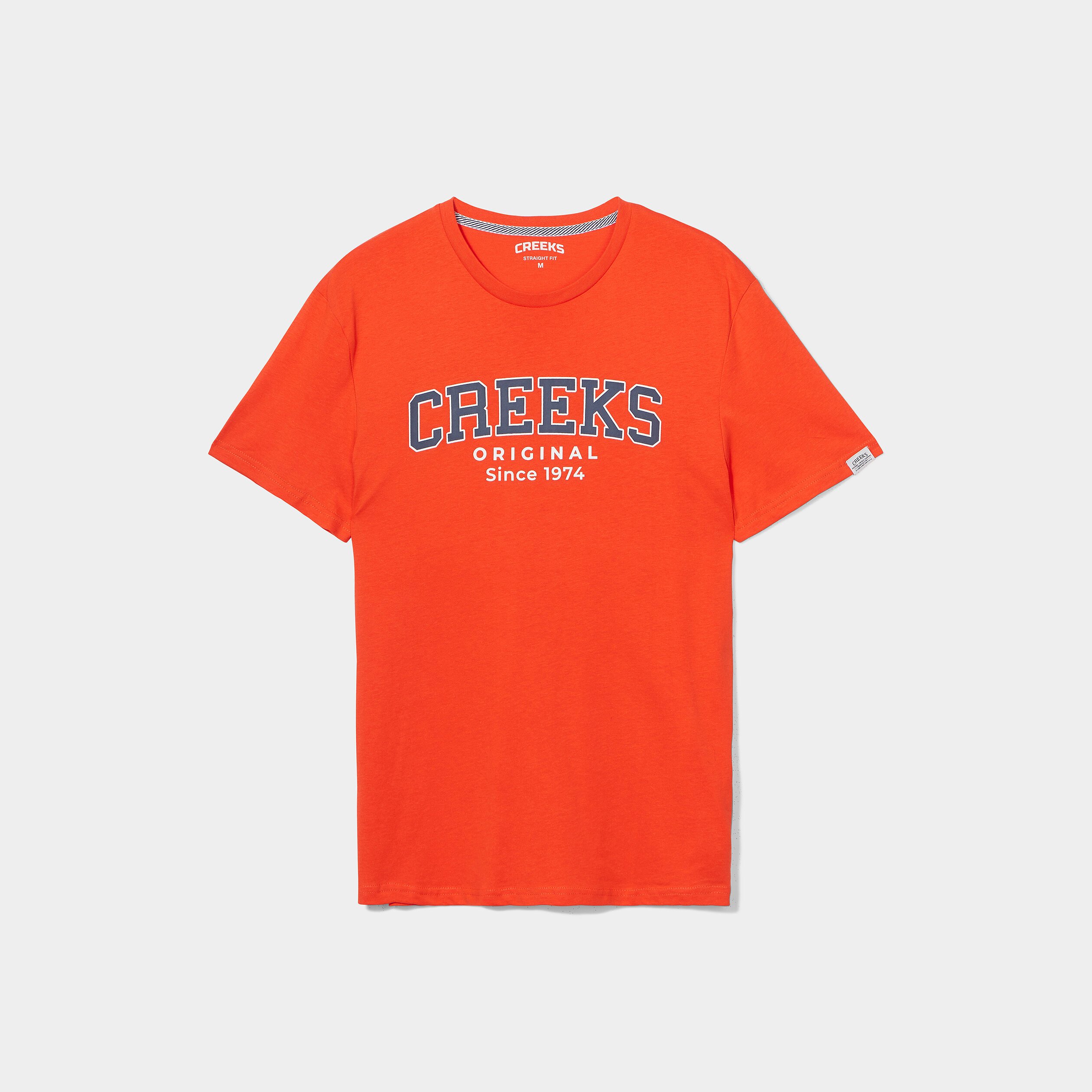 T-shirt manches courtes Creeks orange homme | La Halle