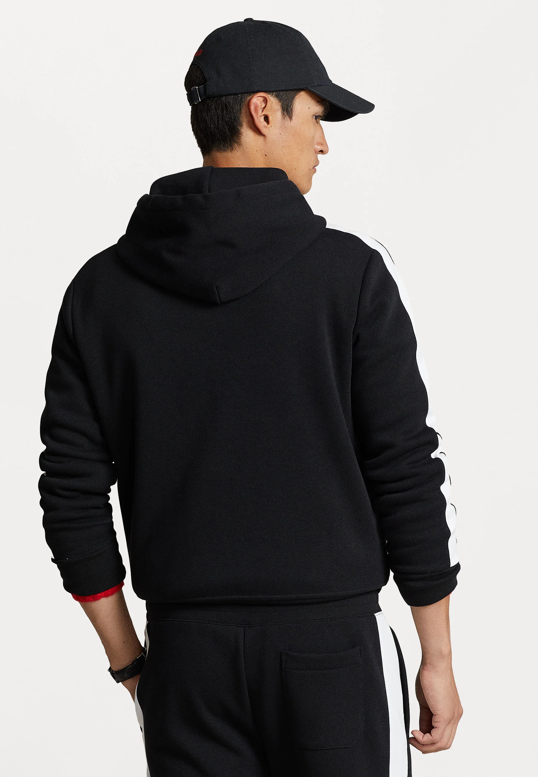 Sudadera con capucha y cremallera completa de malla de punto doble de Polo Ralph Lauren - Sudadera con cremallera