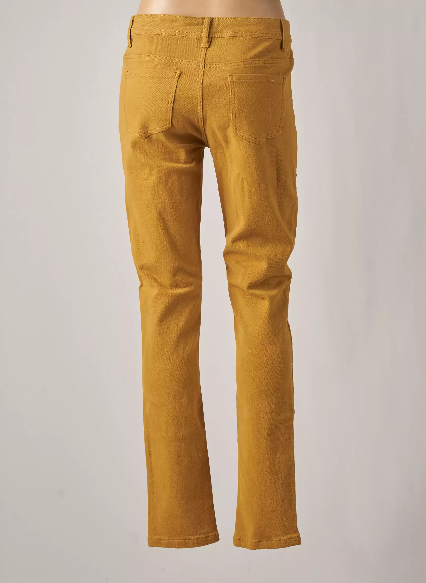 Gevana Pantalons Slim Femme couleur jaune