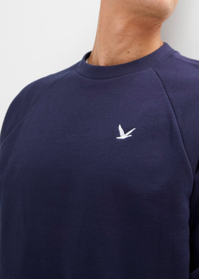 Sweatshirt mit recyceltem Polyester und Raglanärmeln
