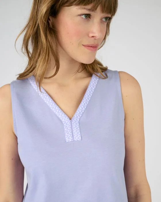 Pyjashort fantaisie maille jersey pur coton peigné