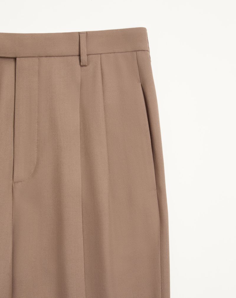Valentino Nattè wollen broek met omslagen
