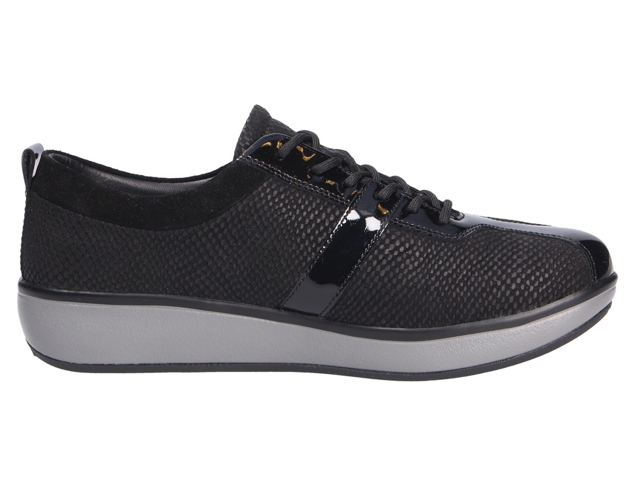 JOYA Freizeit Schnürer schwarz Damen Schnürschuhe