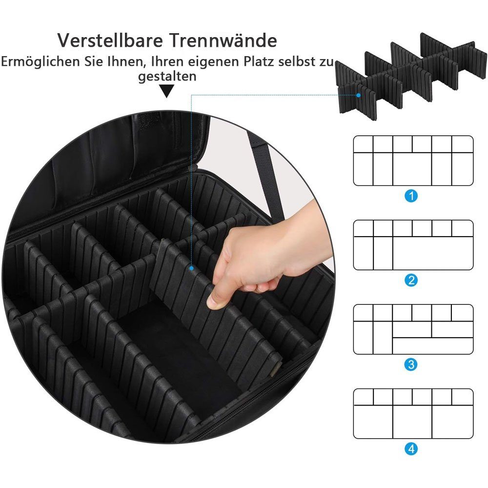 Sarfly Beautycase Kosmetiktasche Große Tragbare
