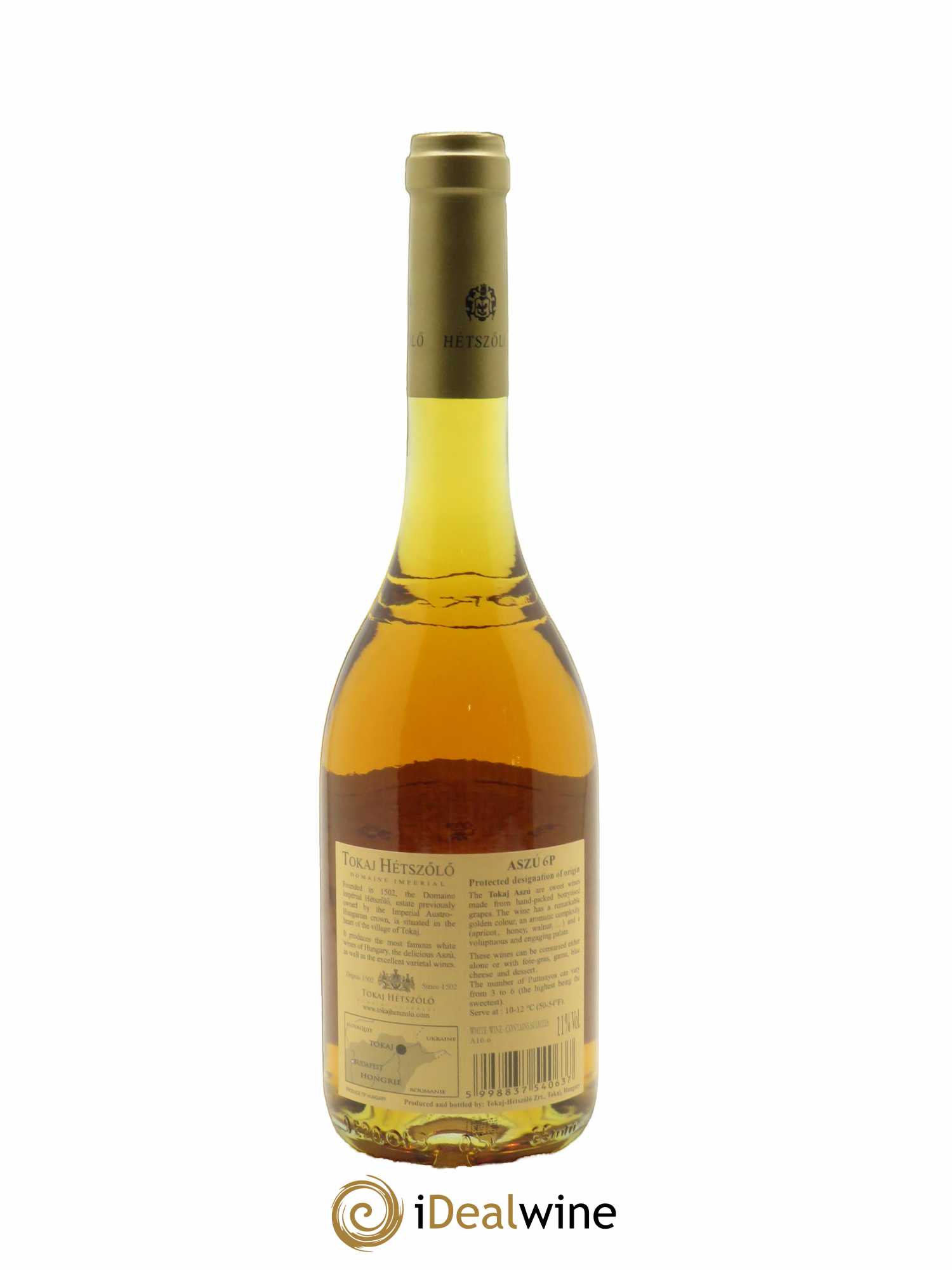 Tokaji Aszu 6 Puttonyos Hétszölö (Domaine) (50cl) 2010 - Lot de 1 Bouteille
