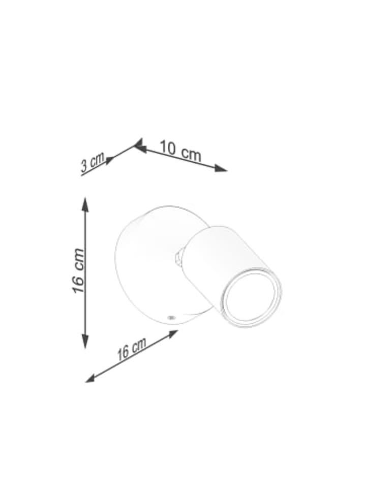 Nice Lamps Wandleuchte LARI weiß H 16 günstig kaufen onesize