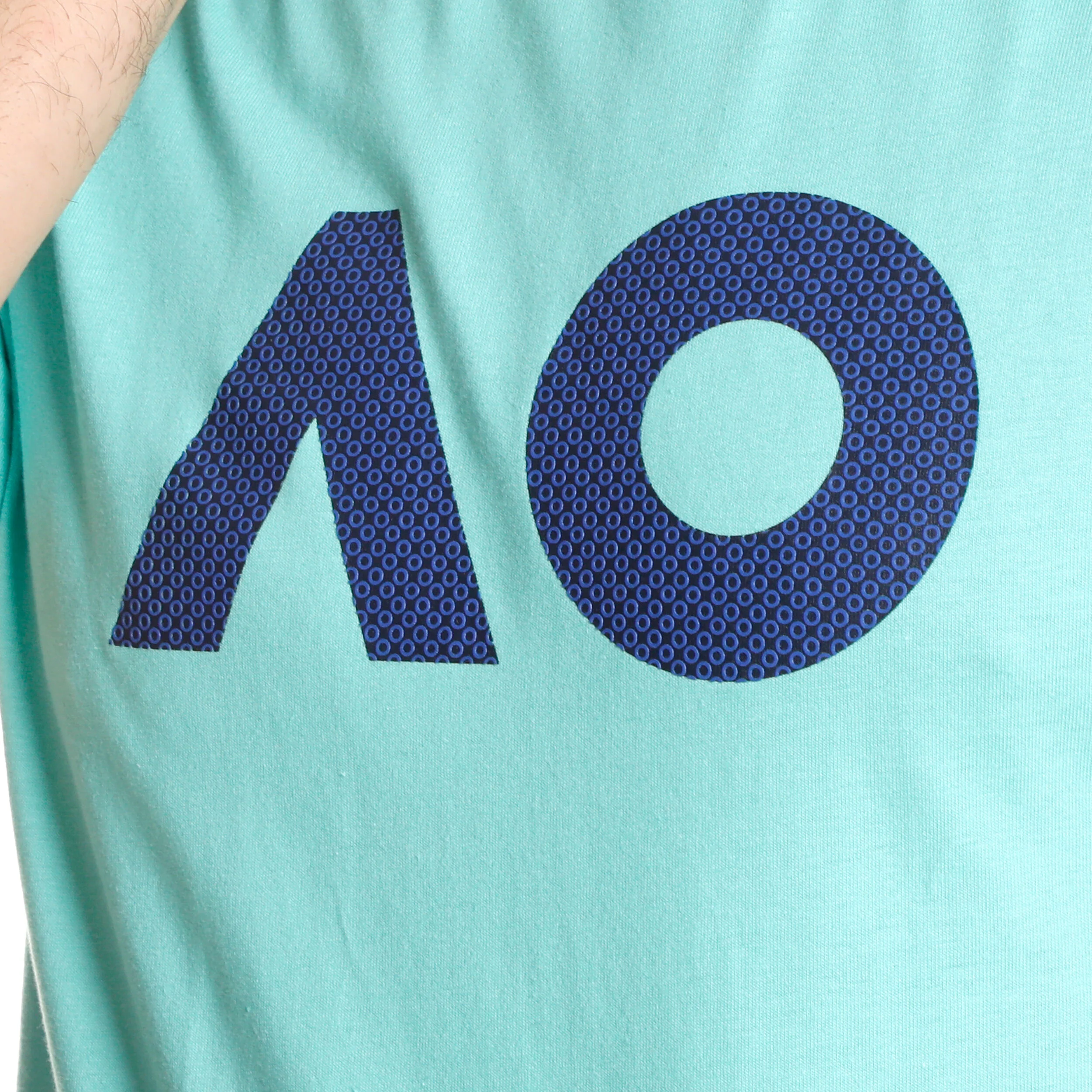 AO Stack Print Core Logo T-Shirt Herren - Mint, Dunkelblau
